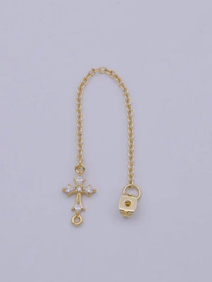 Tassel Cross Earring Back Stoppers Tassel Cross Earring Back Stoppers
