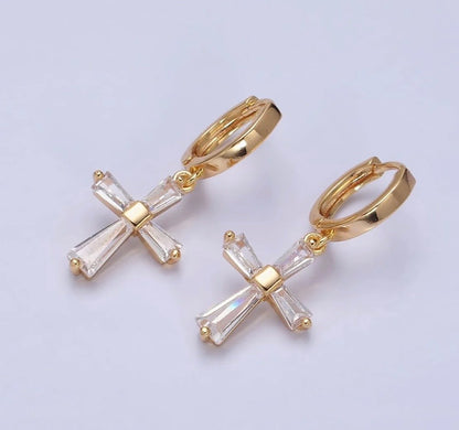 Graceful Aura Huggie Earrings