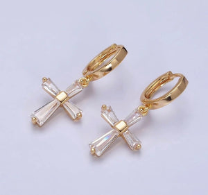 Graceful Aura Huggie Earrings
