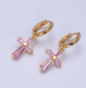 Graceful Aura Huggie Earrings