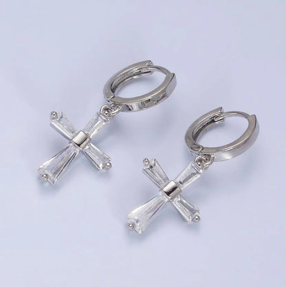 Graceful Aura Huggie Earrings